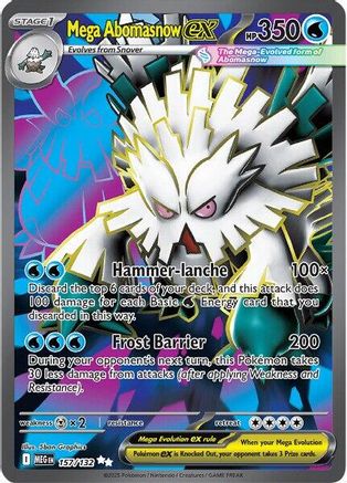 Mega Abomasnow ex 157/132 - Ultra Rare - Holofoil
