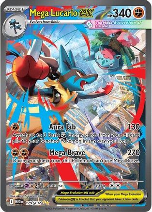Mega Lucario ex 179/132 - Special Illustration Rare - Holofoil