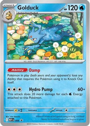Golduck 008 - Promo - Holofoil