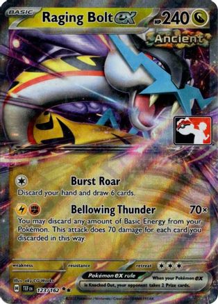 Raging Bolt ex 123/162 - Double Rare - Holofoil