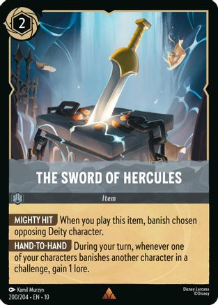 The Sword of Hercules (200/204) - Whispers in the Well Cold Foil