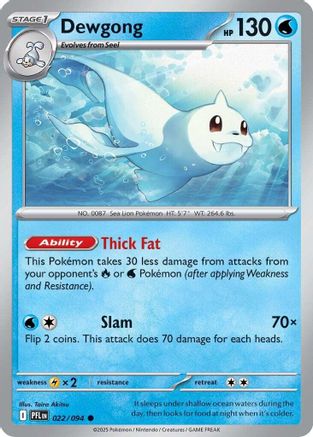Dewgong 022/094 - Common - Reverse Holofoil