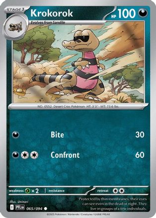 Krokorok 065 - Common - Reverse Holofoil