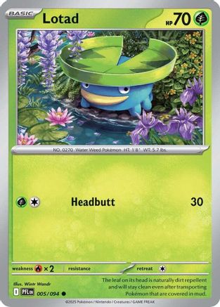 Lotad 005 - Common - Reverse Holofoil