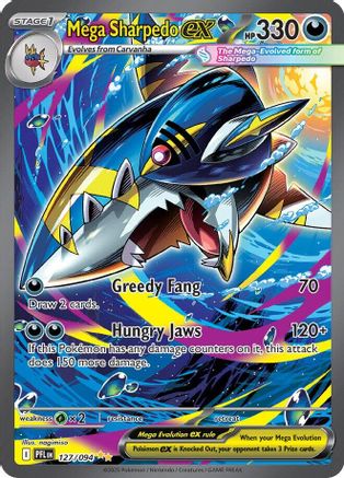 Mega Sharpedo ex 127/094 - Special Illustration Rare - Holofoil