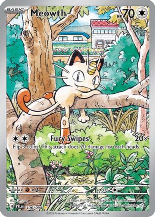 Meowth 106 - Illustration Rare - Holofoil