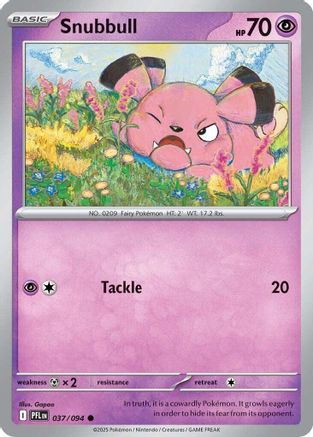 Snubbull 037 - Common - Reverse Holofoil