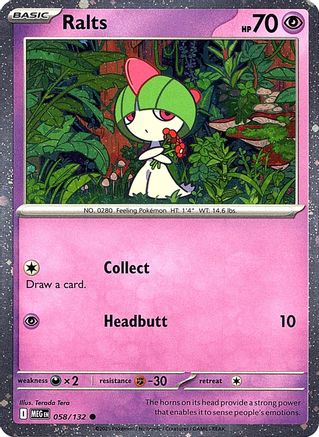 Ralts (Cosmos Holo) 058 - Common - Holofoil