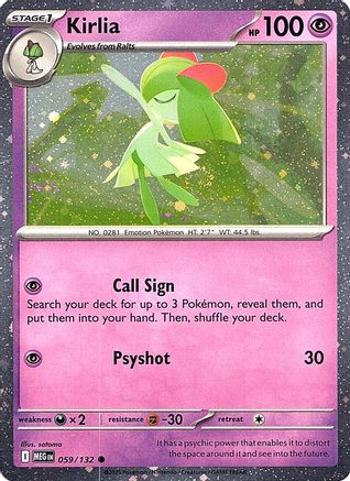 Kirlia (Cosmos Holo) 059 - Common - Holofoil