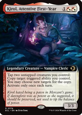 Kirol, Attentive First-Year (Extended Art) (ECL-374) - Lorwyn Eclipsed