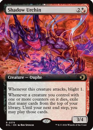Shadow Urchin (Extended Art) (ECL-379) - Lorwyn Eclipsed
