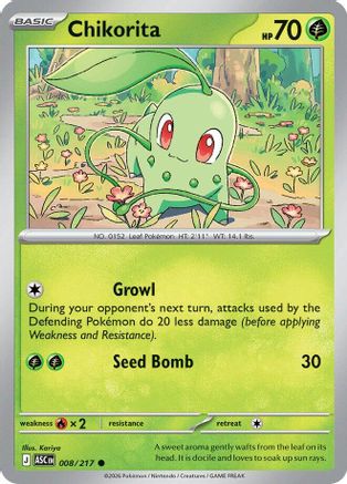 Chikorita (008) - ME Ascended Heroes Reverse Holofoil