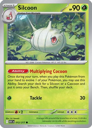 Silcoon (012) - ME Ascended Heroes Reverse Holofoil