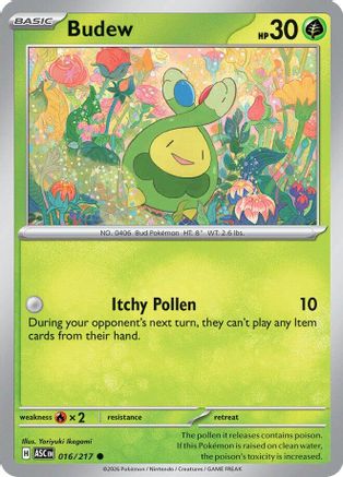 Budew (016/217) - ME Ascended Heroes Reverse Holofoil