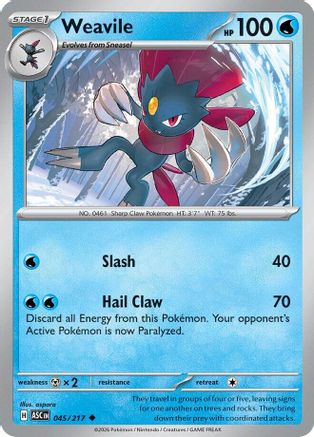 Weavile (045/217) - ME Ascended Heroes