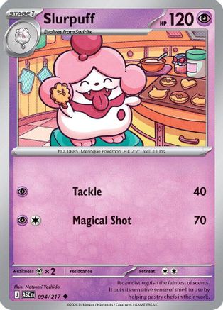 Slurpuff (094/217) - ME Ascended Heroes Reverse Holofoil