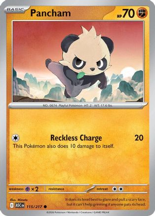 Pancham (115) - ME Ascended Heroes Reverse Holofoil