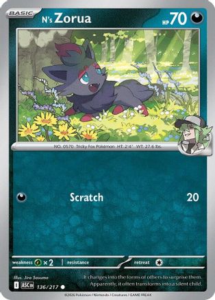 N's Zorua (136) - ME Ascended Heroes