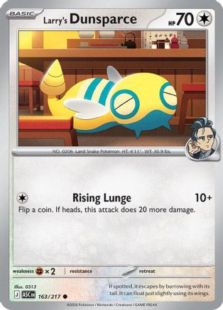 Larry's Dunsparce (163) - ME Ascended Heroes