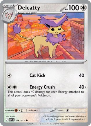 Delcatty (166) - ME Ascended Heroes Reverse Holofoil
