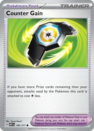 Counter Gain (186/217) - ME Ascended Heroes Reverse Holofoil