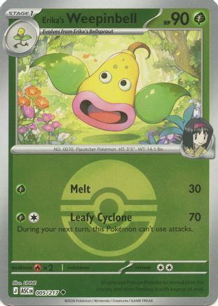 Erika's Weepinbell (Poke Ball) (005) - ME Ascended Heroes Reverse Holofoil