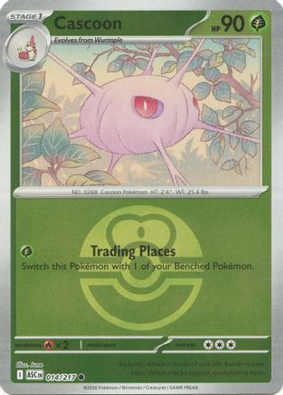 Cascoon (Love Ball) (014) - ME Ascended Heroes Reverse Holofoil