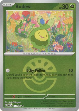 Budew (Friend Ball) (016/217) - ME Ascended Heroes Reverse Holofoil