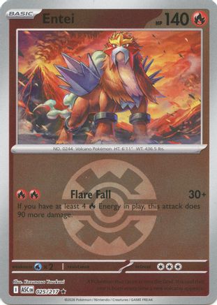 Entei (Quick Ball) (025) - ME Ascended Heroes Reverse Holofoil