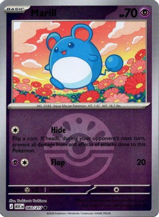 Marill (Friend Ball) (083/217) - ME Ascended Heroes Reverse Holofoil