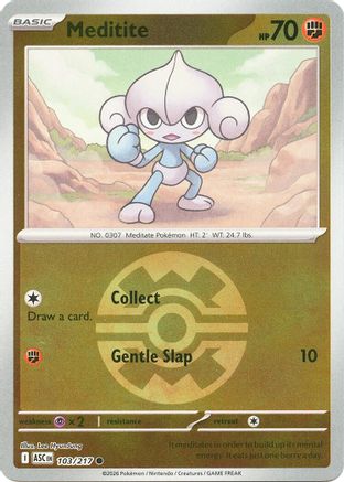 Meditite (Quick Ball) (103) - ME Ascended Heroes Reverse Holofoil
