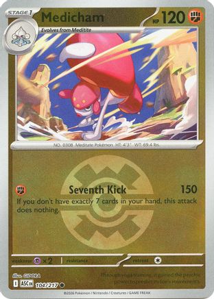 Medicham (Quick Ball) (104/217) - ME Ascended Heroes Reverse Holofoil