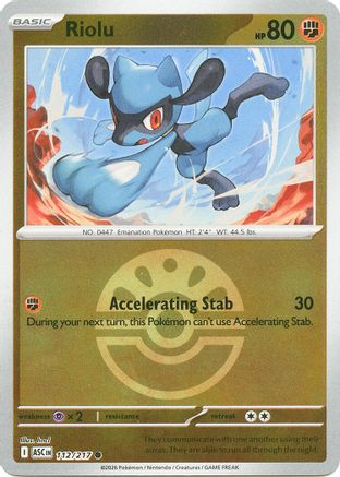 Riolu (Friend Ball) (112) - ME Ascended Heroes Reverse Holofoil