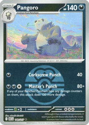 Pangoro (Love Ball) (140) - ME Ascended Heroes Reverse Holofoil