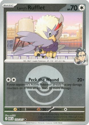 Larry's Rufflet (Poke Ball) (173) - ME Ascended Heroes Reverse Holofoil