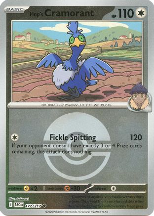 Hop's Cramorant (Poke Ball) (177) - ME Ascended Heroes Reverse Holofoil