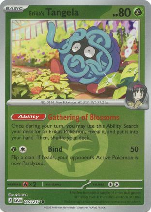 Erika's Tangela (Energy Symbol Pattern) (007/217) - ME Ascended Heroes Reverse Holofoil