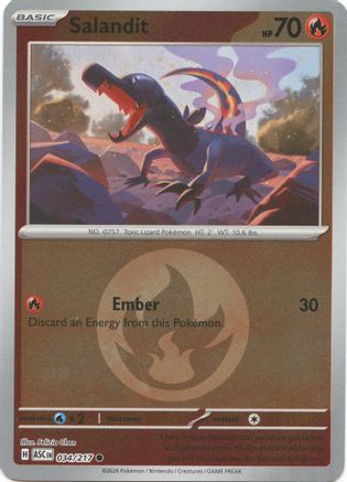 Salandit (Energy Symbol Pattern) (034) - ME Ascended Heroes Reverse Holofoil