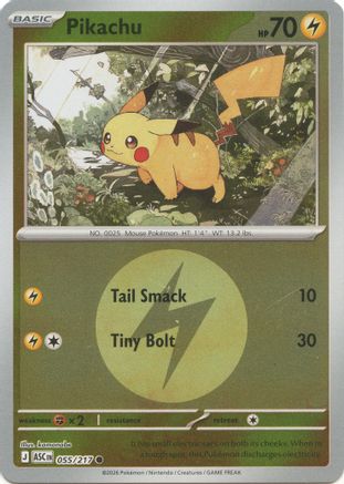 Pikachu (Energy Symbol Pattern) (055) - ME Ascended Heroes Reverse Holofoil