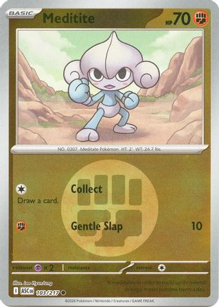 Meditite (Energy Symbol Pattern) (103) - ME Ascended Heroes Reverse Holofoil