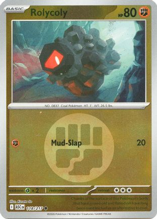 Rolycoly (Energy Symbol Pattern) (118) - ME Ascended Heroes Reverse Holofoil