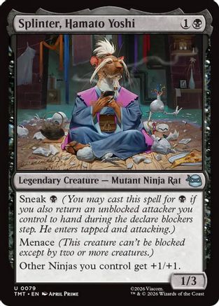 Splinter, Hamato Yoshi (TMT-079) - Teenage Mutant Ninja Turtles Foil