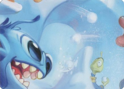 Winterspell Snowball Fight Puzzle Insert (Middle Center)  - Winterspell