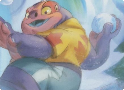 Winterspell Snowball Fight Puzzle Insert (Middle Right)  - Winterspell