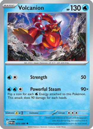 Volcanion (025) - ME03 Perfect Order Reverse Holofoil