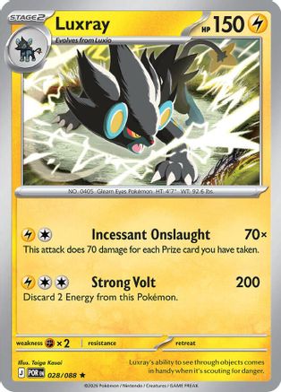 Luxray (028) - ME03 Perfect Order Reverse Holofoil
