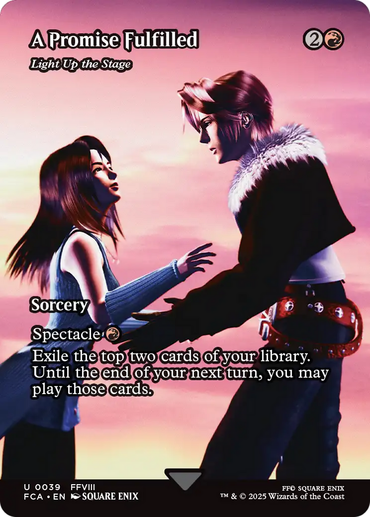 A Promise Fulfilled - Light Up the Stage (Showcase) (FCA-039) - FINAL FANTASY: Through the Ages Foil