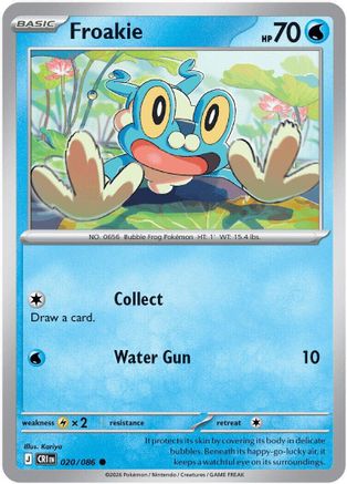 Froakie (020/086) - ME04 Chaos Rising Reverse Holofoil