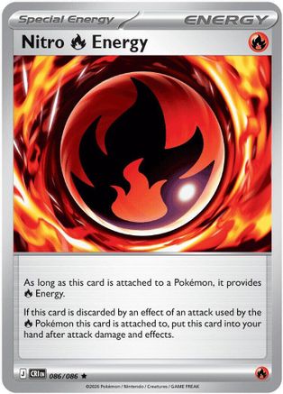 Nitro Fire Energy (086/null) - ME04 Chaos Rising Holofoil