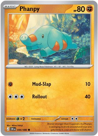 Phanpy (044/null) - ME04 Chaos Rising Reverse Holofoil